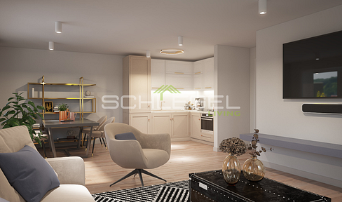 Apartment 04 with a 15m² terrace and a 34m² garden area - Ground floor - House 1 or 2.