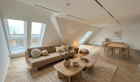 Apartment in the attic, located near the Havel river.
