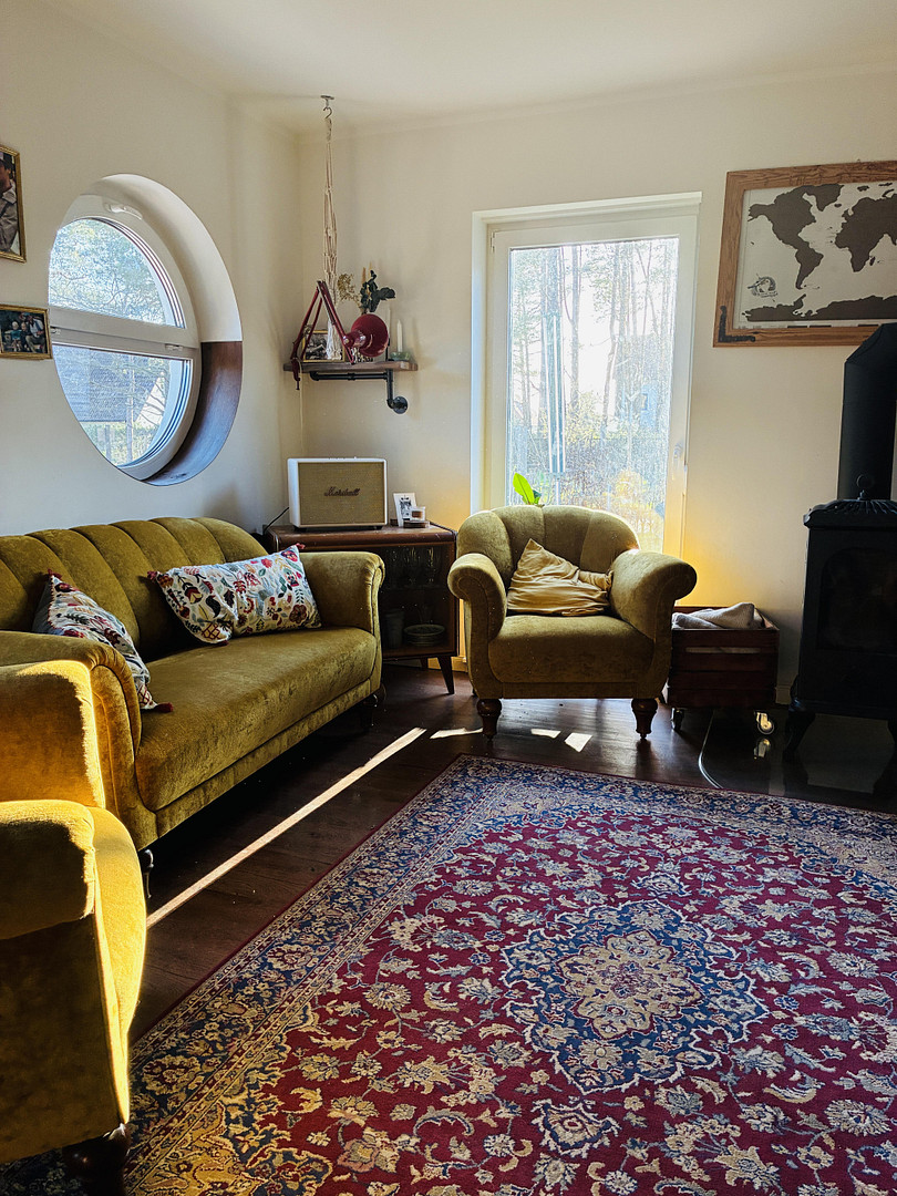 Vacation apartment in Prerow/Darß, 60m², 3 rooms, ground floor, south-facing terrace, parking space for a car.