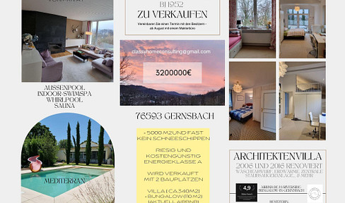 Luxusvilla mit Gästehaus, parkähnlichem Grundstück und Baupotenzial