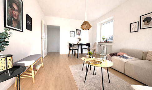 **No rent, no commission:** 2-room apartment, parking space, storage room.