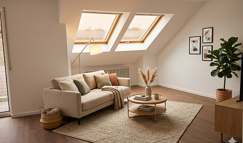 Newly renovated 3-room apartment - including nature and tranquility.