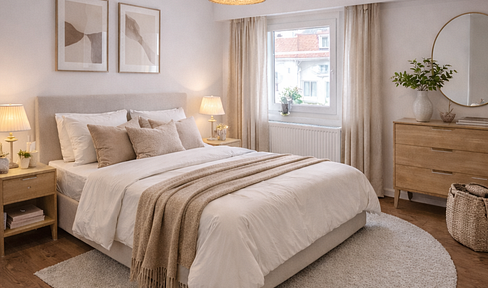 Bright, completely renovated 3-room apartment - modern and ready to move in immediately.