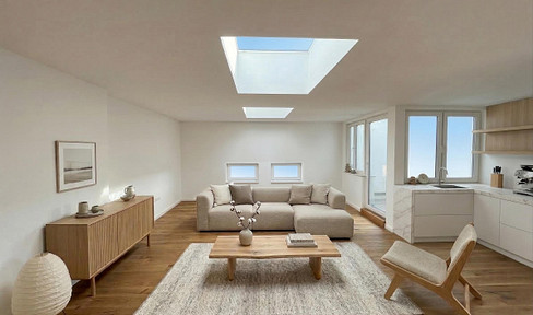 Apartment with a balcony (located in the attic).