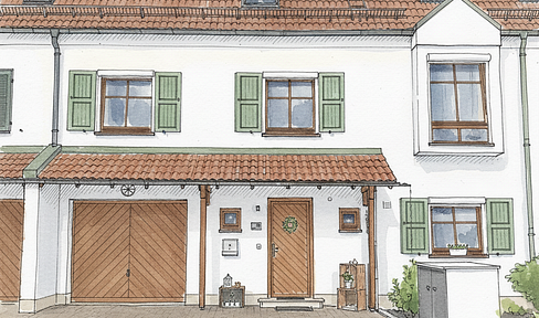 Bright and well-maintained terraced house in Pöring.