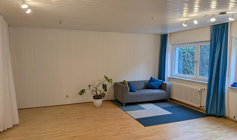 Bright 2-room apartment in Stutensee-Spöck, with a small, equipped kitchen.
