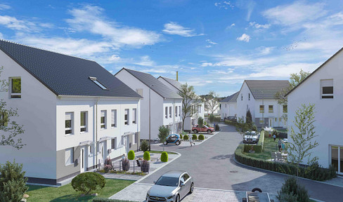 Semi-detached house, KfW 40 standard, new construction, first occupancy, Buseck-Beuern.