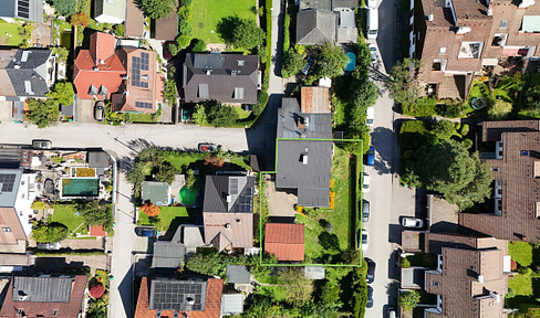 Prime location in Aigen, with existing buildings.