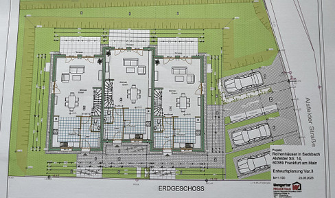FRANKFURT SECKBACH am Fuße des Lohrbergs REIHENENDHAUS in bester Lage Neubau-Erstbezug