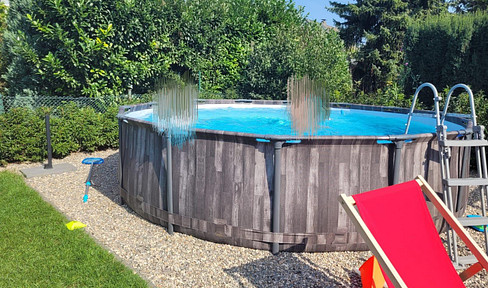 EFH mit 180m2 (Wf+Nf) saniert und vollmöbliert mit Garten, Pool und Partyraum