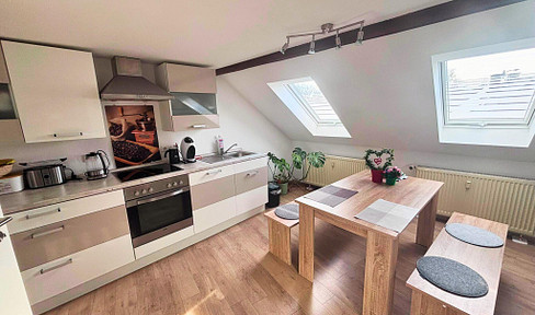 Spacious 4-room apartment with storage room and walk-in closet.