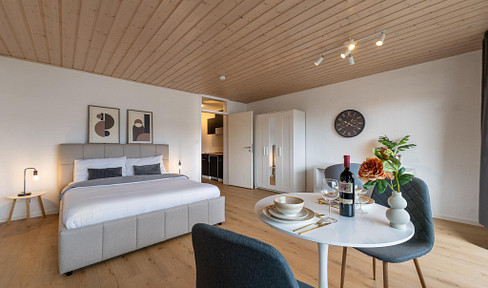 Furnished and newly renovated apartment with a balcony and elevator, located in Passau-Grubweg.