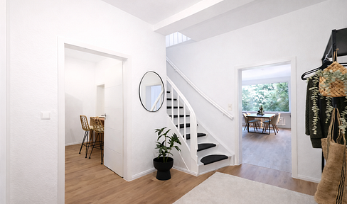 Modernized and move-in ready: Bright family home with a garden in Radio Bremen.