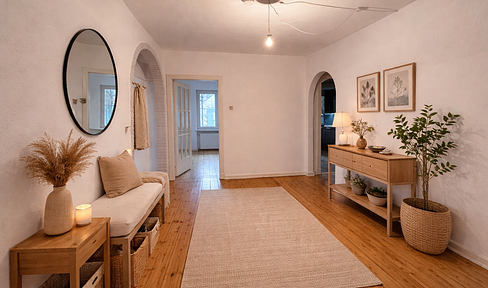 Stylish 3-room apartment in a historic building in Hamburg-Lokstedt – modern living in a renovated KfW-55 certified building.