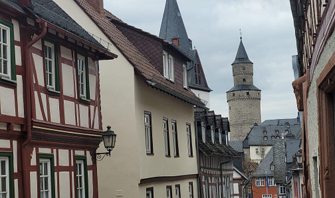 For sale by owner: 2-room ground floor apartment with terrace and small garden, located in the beautiful town of Idstein, Taunus region.