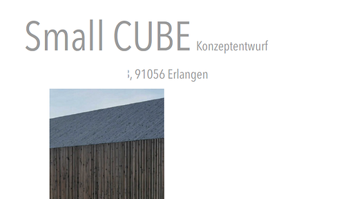 Building plot with approved preliminary building application for a detached, architect-designed house called "Small Cube."