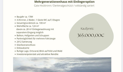 Fachwerk-Haus mit Einliegeroption