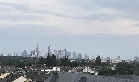 Hochwertige 3-Zi-Maisonette nahe Main mit Skyline-Blick