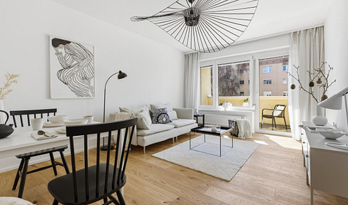 Beautiful 3-room apartment with a sun-drenched loggia and parking space, located in a central, green area.