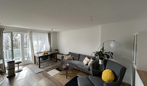 Furnished 2-room apartment with balcony and fitted kitchen – located in HH-Eilbek.