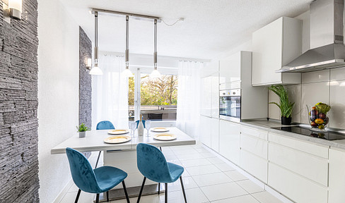 FURNISHED: Accessible 3-4 room apartment in a prime location in Höchberg – Hexenbruch, Würzburg.