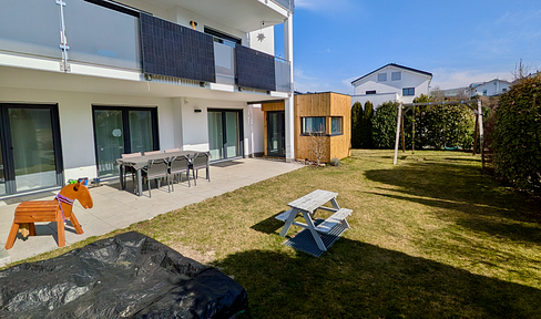 4.5-room apartment with a garden, located in a desirable residential area.