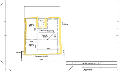 Vielseitige 130m² Halle auf LKW-Rampenhöhe – inkl. Büro & Küche