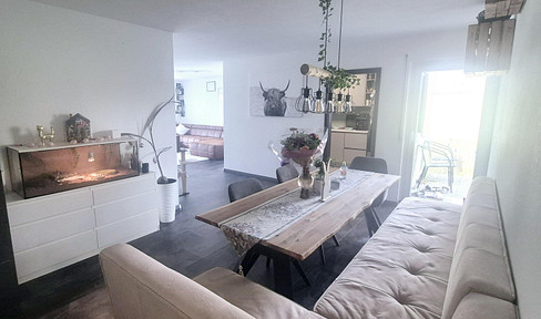 Modern ground-floor apartment, 3.5 rooms, negotiable price.