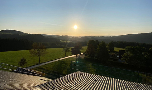 58 m² - Energy-efficient building - First occupancy - Balcony - Elevator - Sauna - Spa town - Rothaar Mountains.