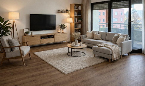 Renovierte 2-Zi-Wohnung mit Balkon, TG-Stellplatz & Aufzug – provisionsfrei – sofort frei