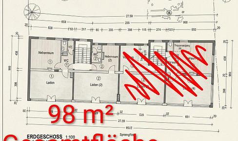 98 m² PROVISIONFREI ! Lichtdurchflutetes Gewerbe-Duo. Maximale Präsenz im Sprengelkiez XXL-Glasfront