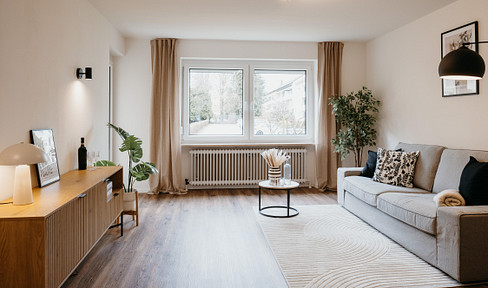 For sale by private owner: Sunny 3-room apartment with parking space in Kaufbeuren.