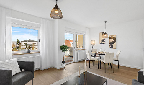 Completely renovated 3-room apartment with a large balcony – brand new feel in the Weinberg district.