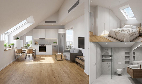 Brand new apartment on the top floor! 2-room apartment with a balcony, located right next to the train station.