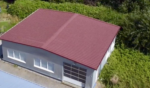 Stahlhalle  mit Fussbodenheizung zu vermieten