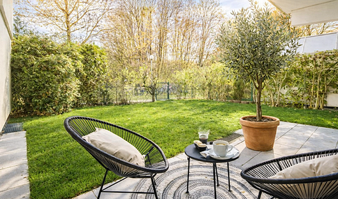 Helle Terassen- & Gartenwohnung in Bogenhausen - frisch renoviert & bezugsfrei