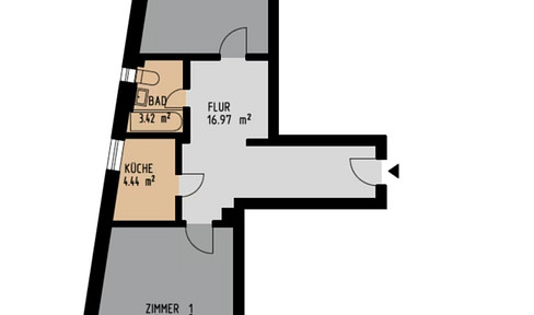 Wunderschönes 2 Zimmer Wohnung in Düsseldorf - Bilk