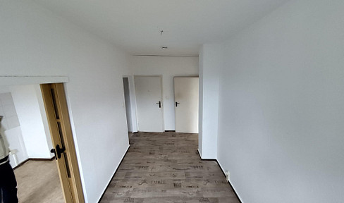 For rent: renovated 1.5-room apartment with kitchen, hallway, and bathroom, located in Bad Sülze.