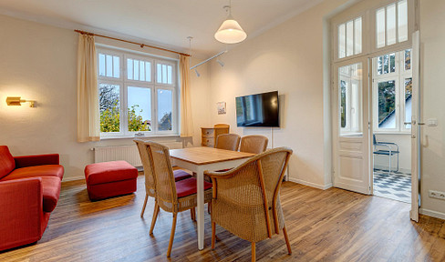 Furnished 2-room apartment with a conservatory in the seaside resort of Kölpinsee/Usedom.