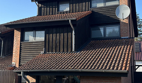 Individual semi-detached house in Scandinavian style.