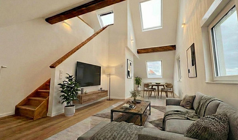 Erstbezug: Luxus 4-Zi Maisonette-Wohnung mit EBK, Klima und Balkon in Spich