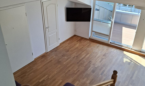 sonnige, provisionsfreie 3 Zi. Dachterrassenwohnung Split-Level