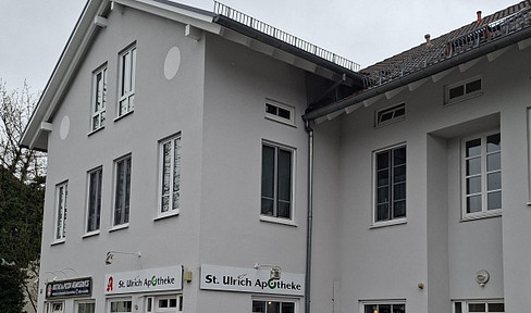 Spacious 3-room apartment, free from any service charges, located near Munich and the airport – in a central location in Pliening.