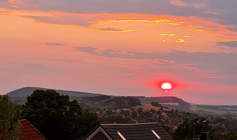 Above the rooftops of Bad Harzburg.