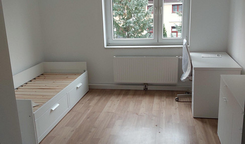 Furnished 2-room apartment, suitable for shared living.