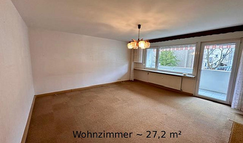 Helle 3-Zimmer Wohnung im 1. OG mit Balkon in Karlsruhe Innenstadt-West