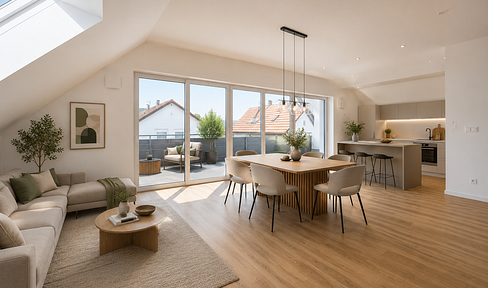 Spacious 3-room apartment for sale in Krumbach | New construction with balcony and elevator (W9).