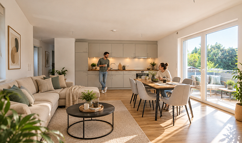W8 Obergeschoss | 3 Zimmer | 87,36 qm in Krumbach (W8)