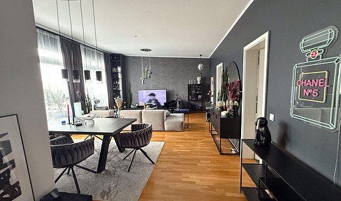 Penthouse apartment, Neubig/Schoppershof, 109 sqm, 3.5 rooms, built in 2008, energy efficiency rating B.