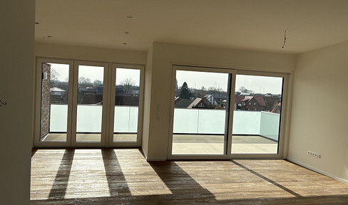 Exclusive 3-room penthouse apartment with a large south-facing rooftop terrace – new construction.